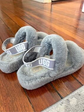 UGG “Oh Yeah” Gray Slide slipper Sandals